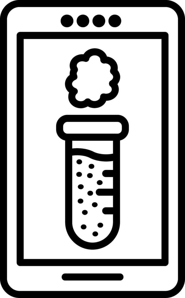 Mobile Line Icon vector