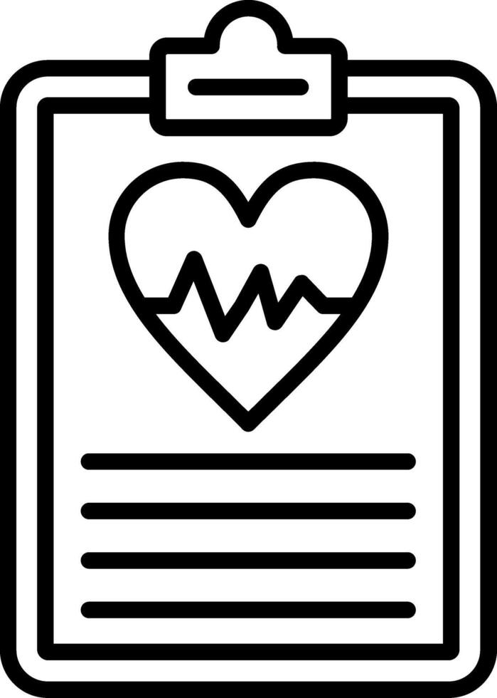 Clipboard Line Icon vector