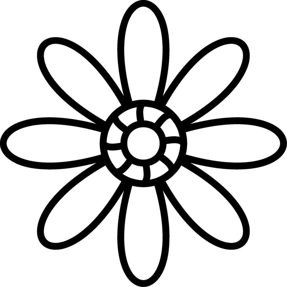 Daisy Line Icon vector