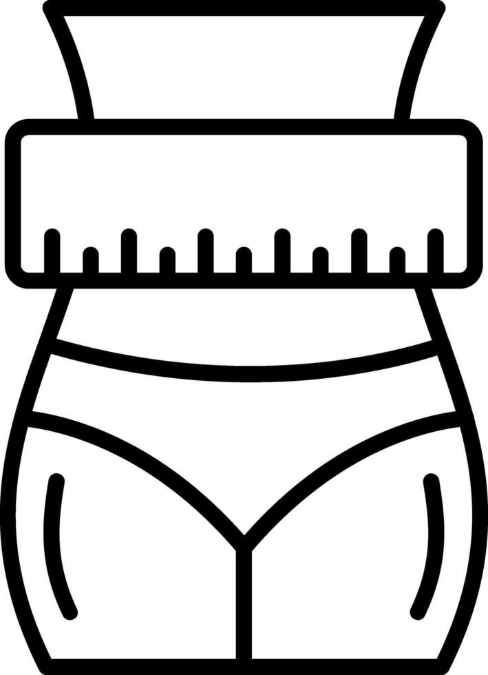 Measure Line Icon vector