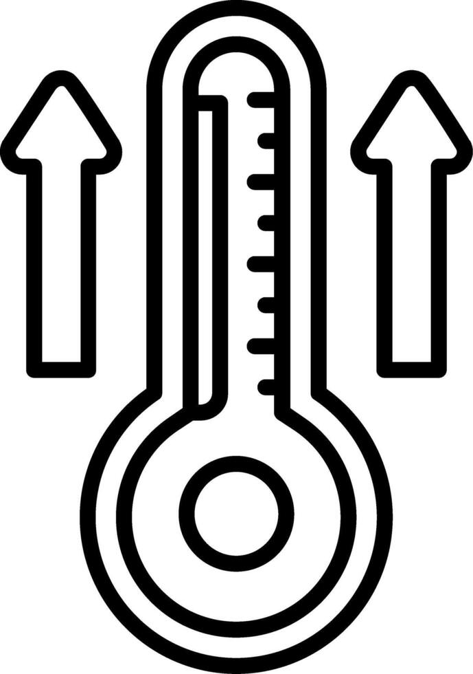 Temperature Line Icon vector