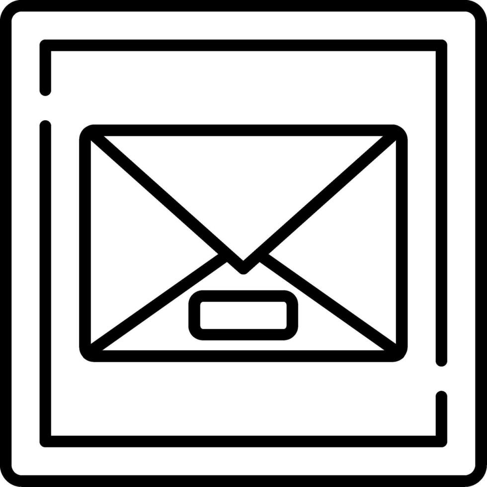 Email Line Icon vector