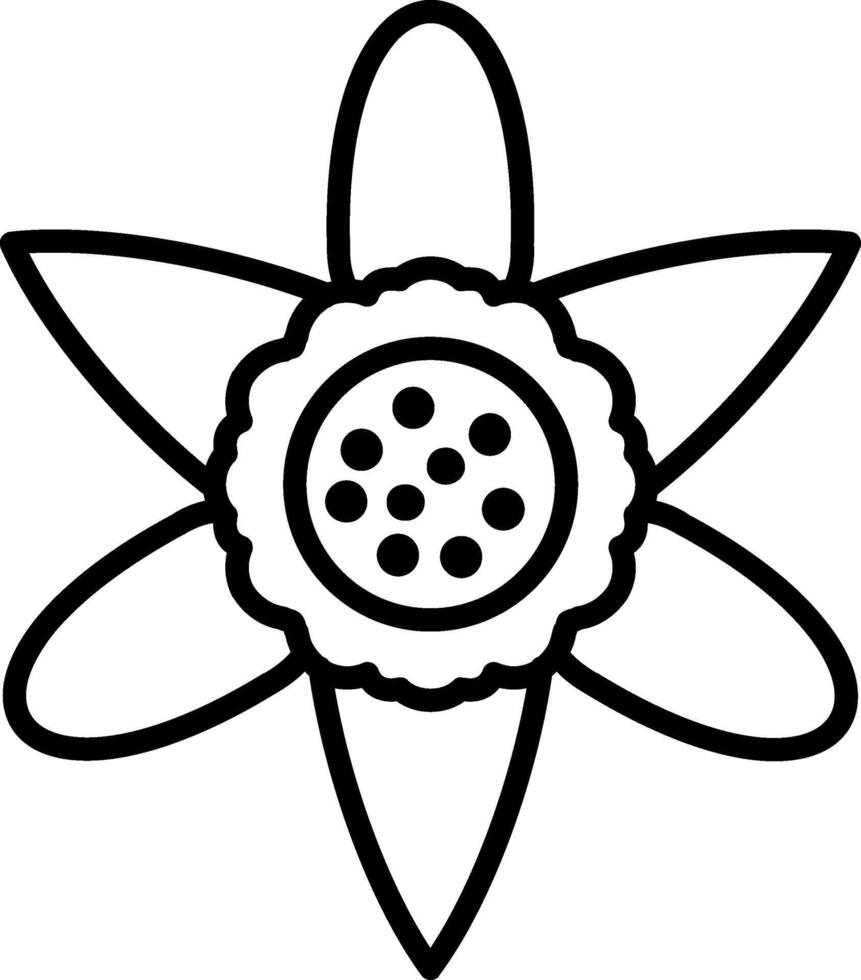 Daffodil Line Icon vector