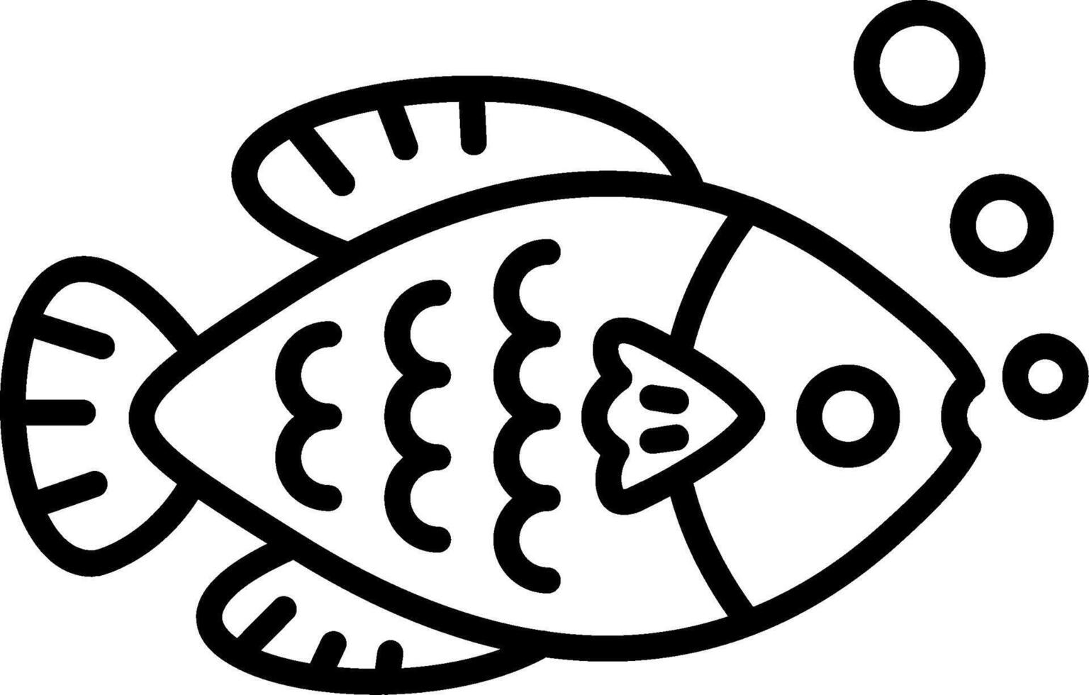 Lion Fish Line Icon vector