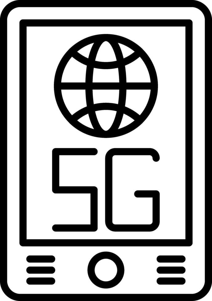 Mobile Line Icon vector
