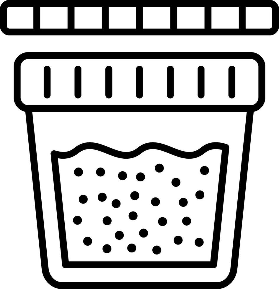 Urine Test Line Icon vector
