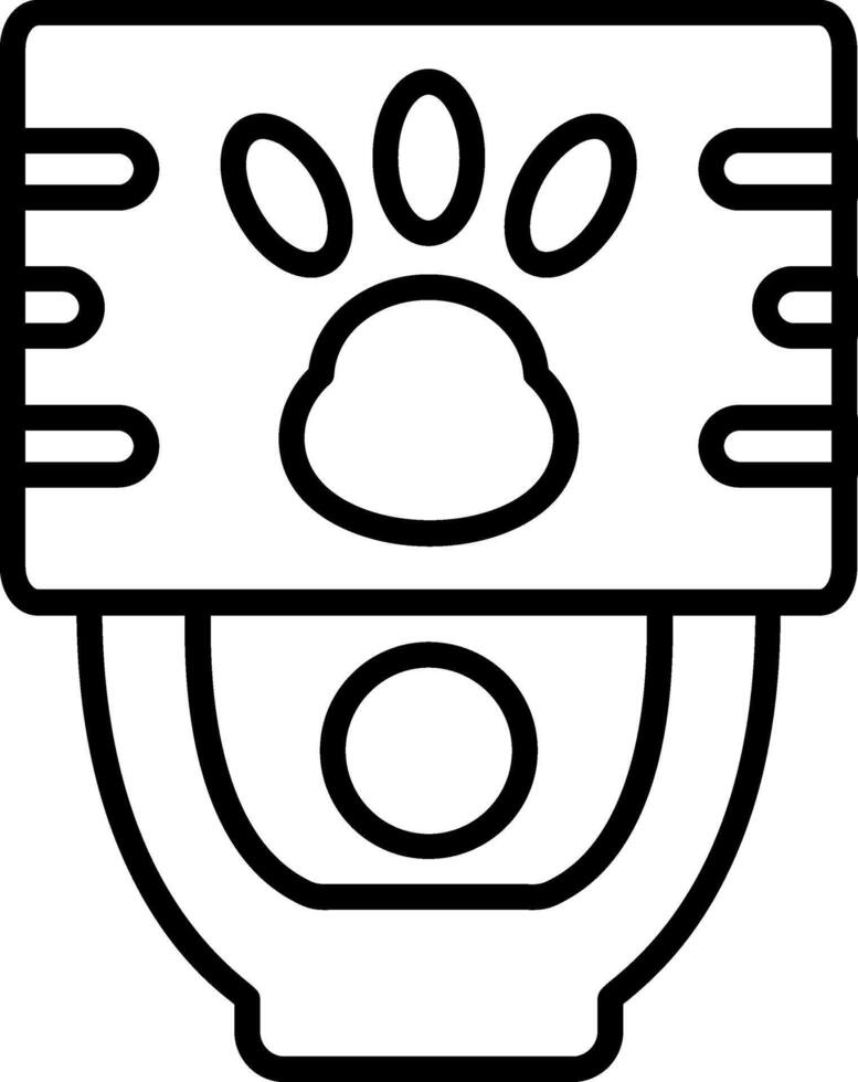 Save Animals Line Icon vector