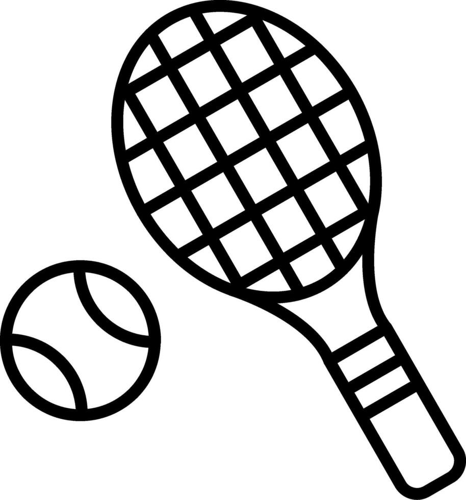 Tennis Line Icon vector