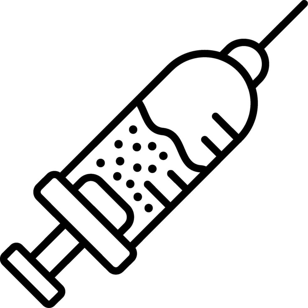 Injection Line Icon vector