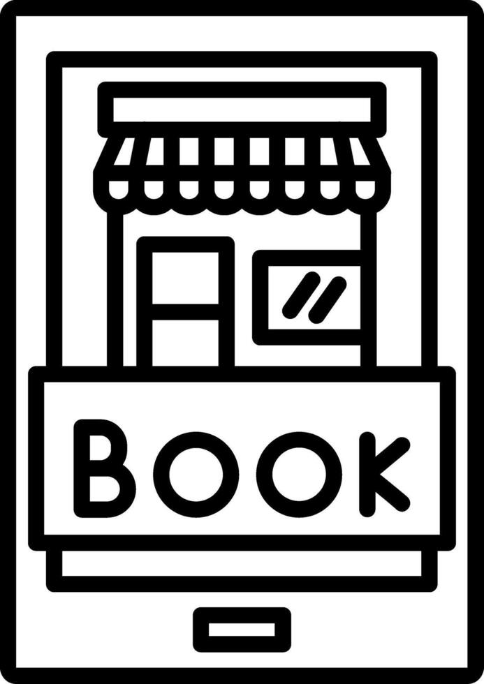 Online Booking Line Icon vector