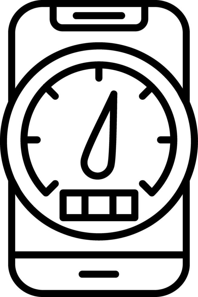 Barometer Line Icon vector