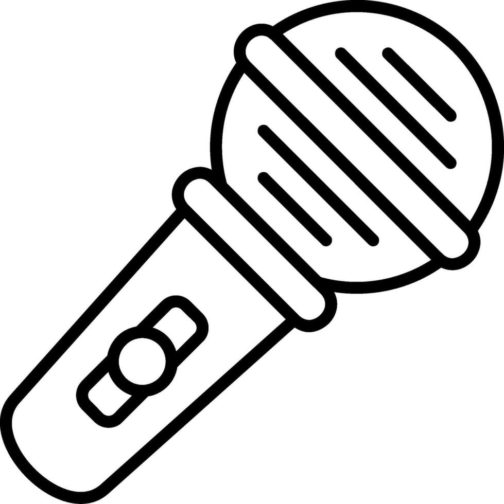 Karaoke Line Icon vector