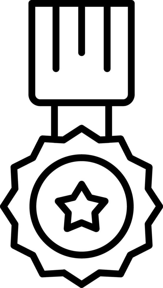 Medal Line Icon vector