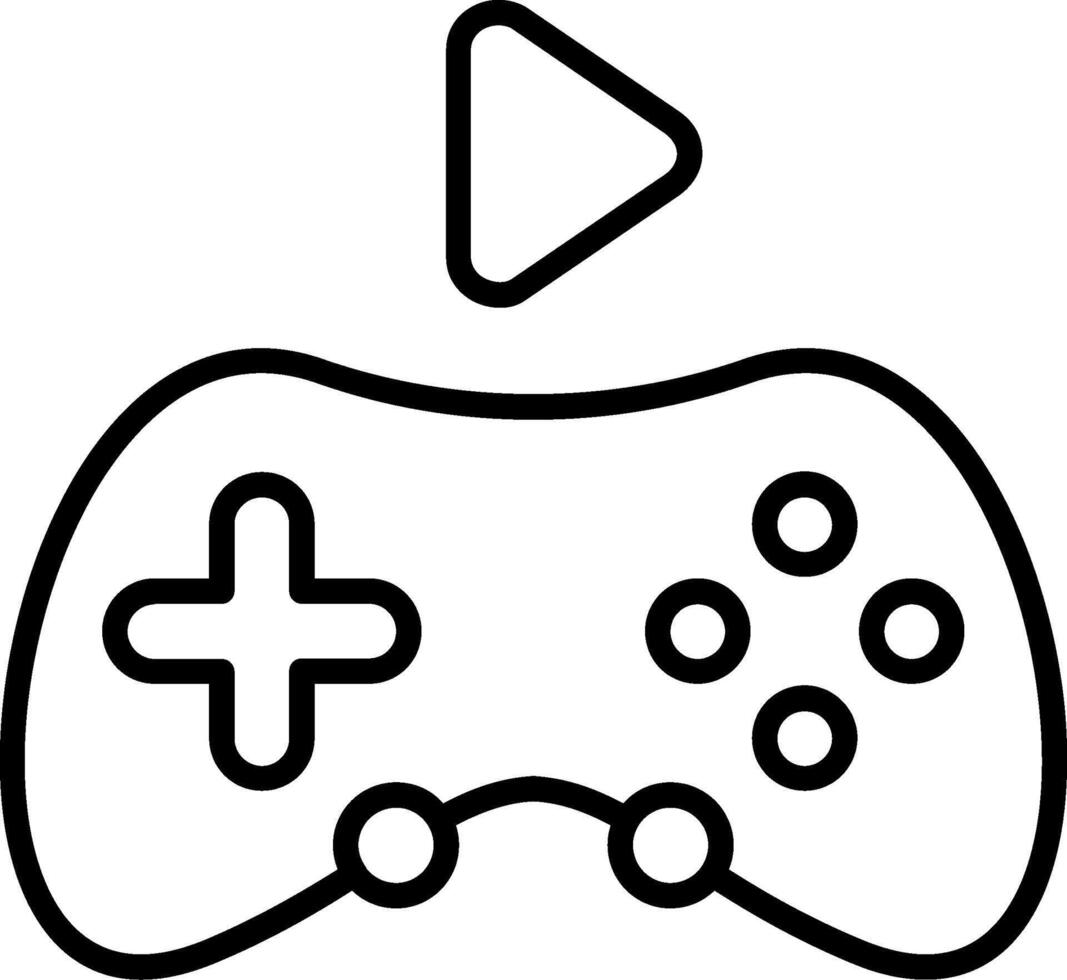 Gaming Line Icon vector