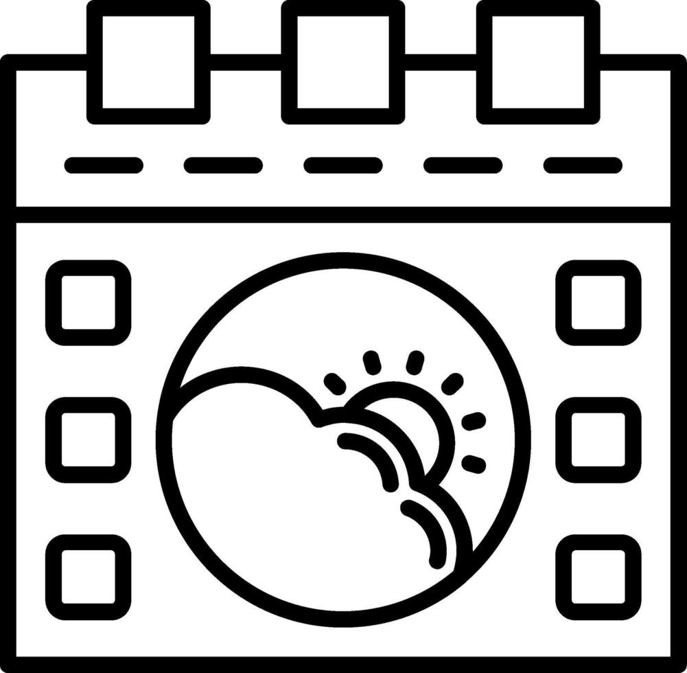 Calendar Line Icon vector