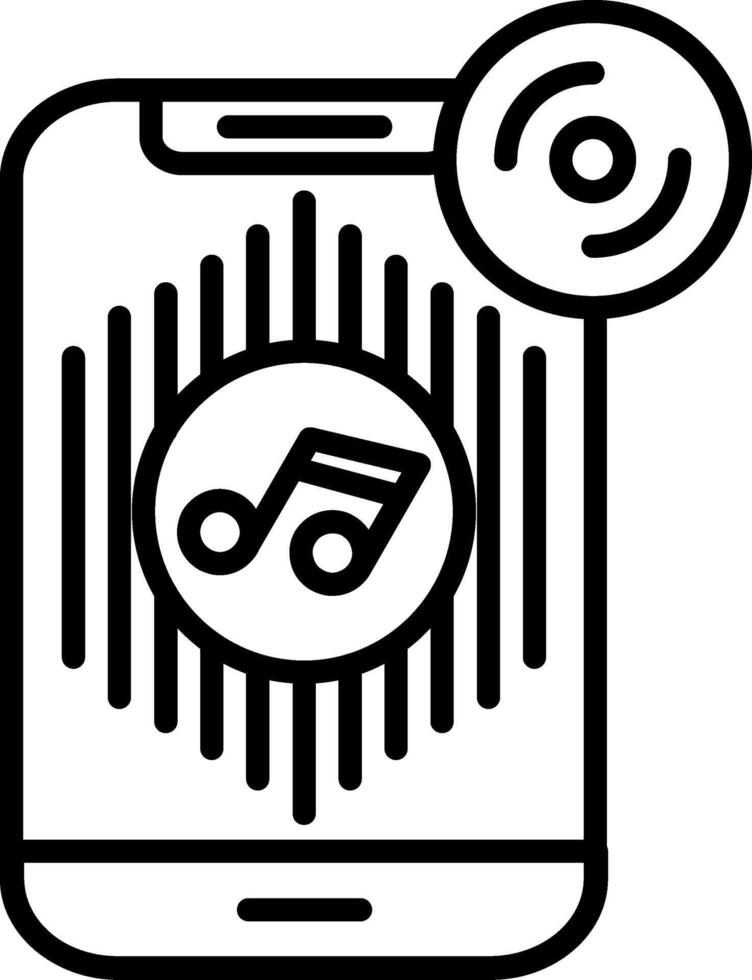 Music Line Icon vector