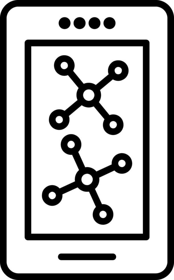 Smartphone Line Icon vector