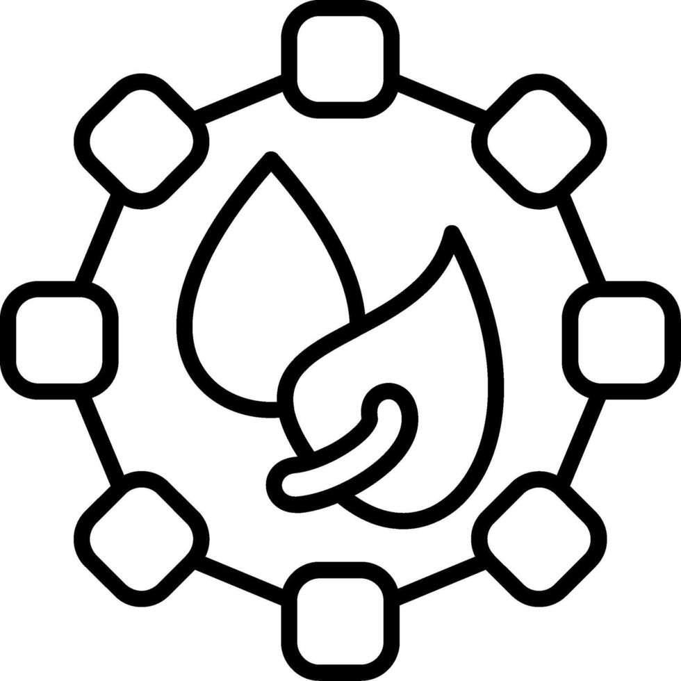 Paraben Line Icon vector