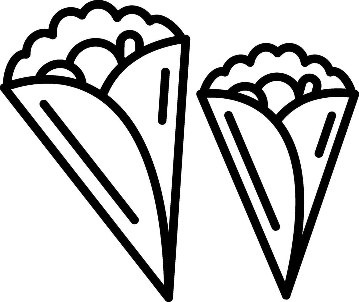 Temaki Line Icon vector