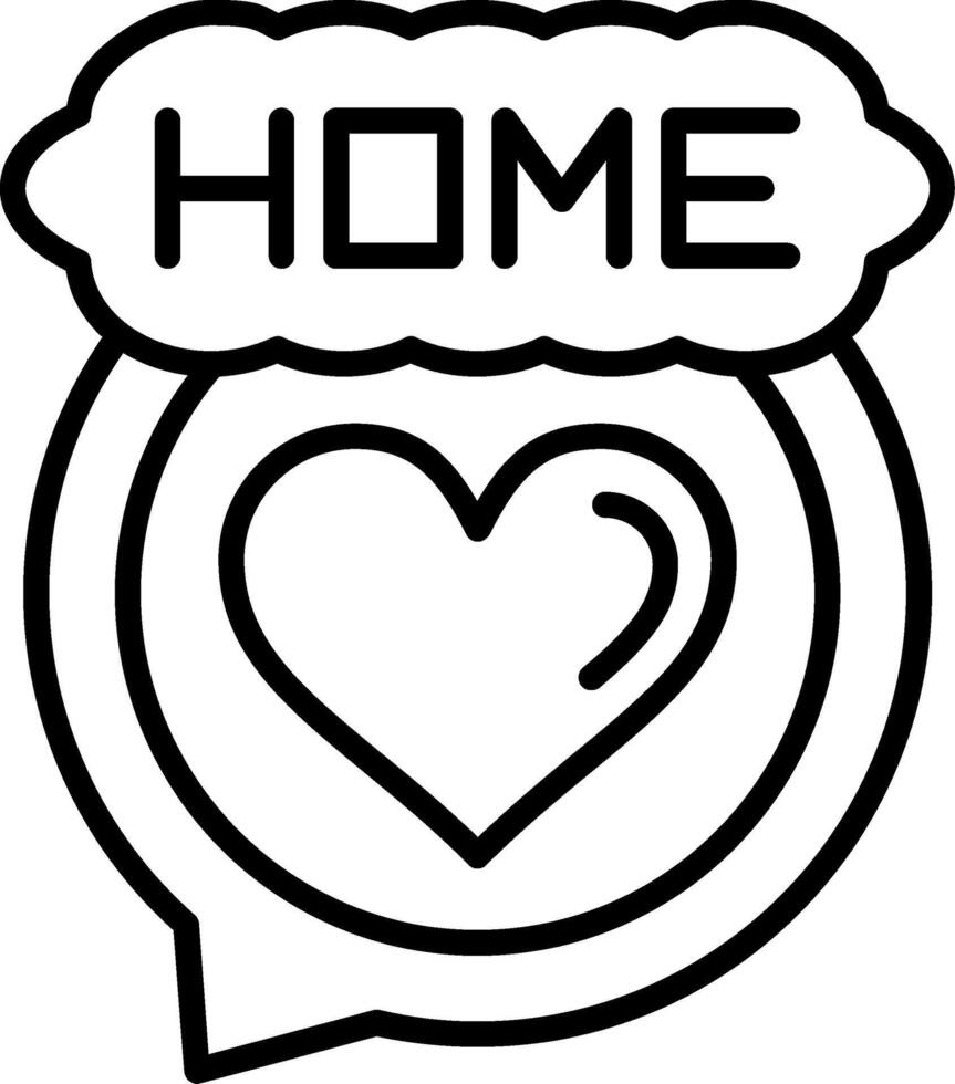 Home Line Icon vector