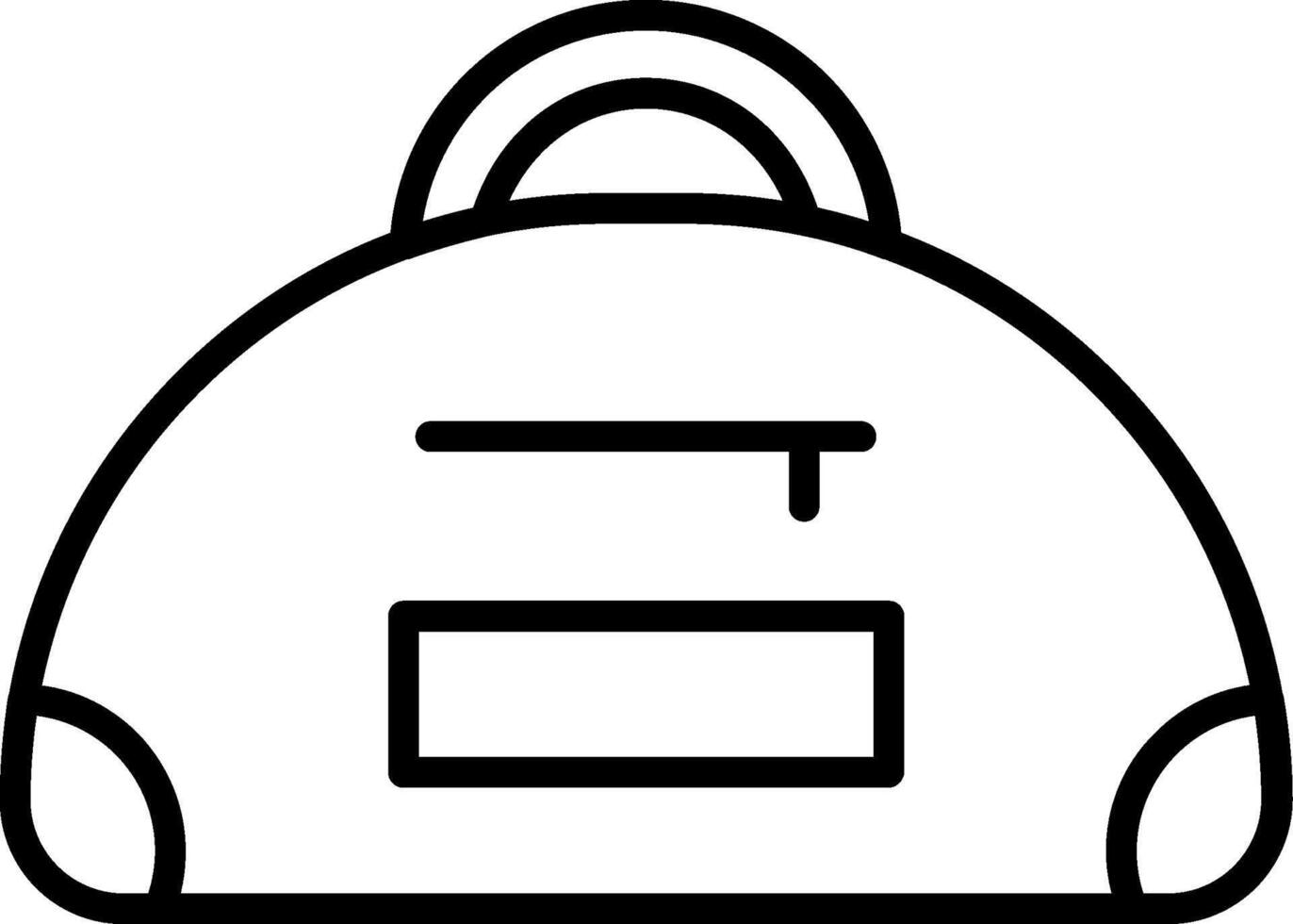 Bag Line Icon vector