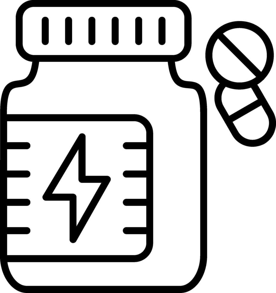 Pills Line Icon vector