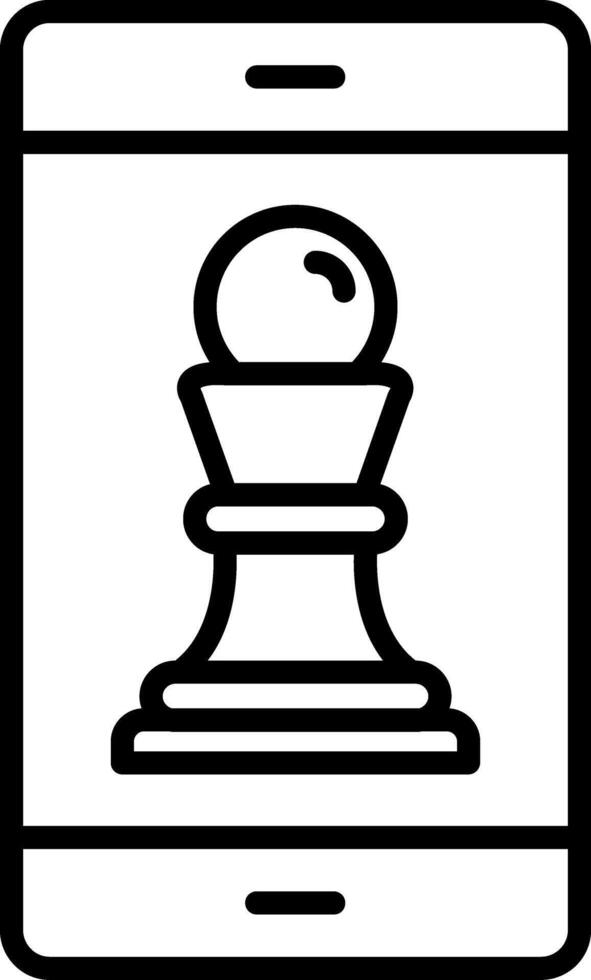Online Strategy Line Icon vector