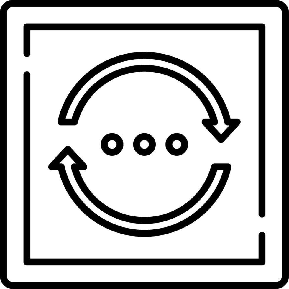 Refresh Line Icon vector