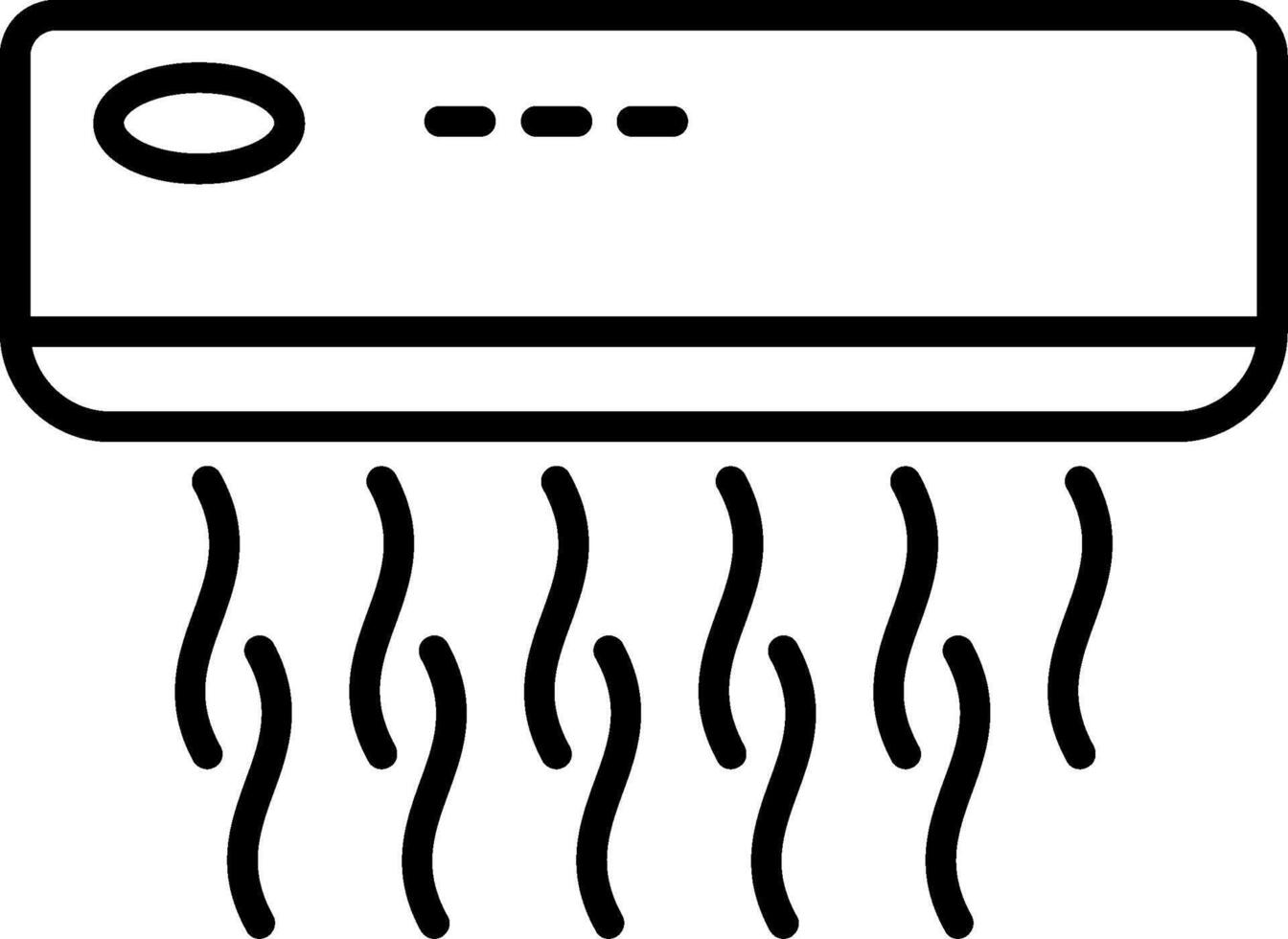 Air Conditioner Line Icon vector