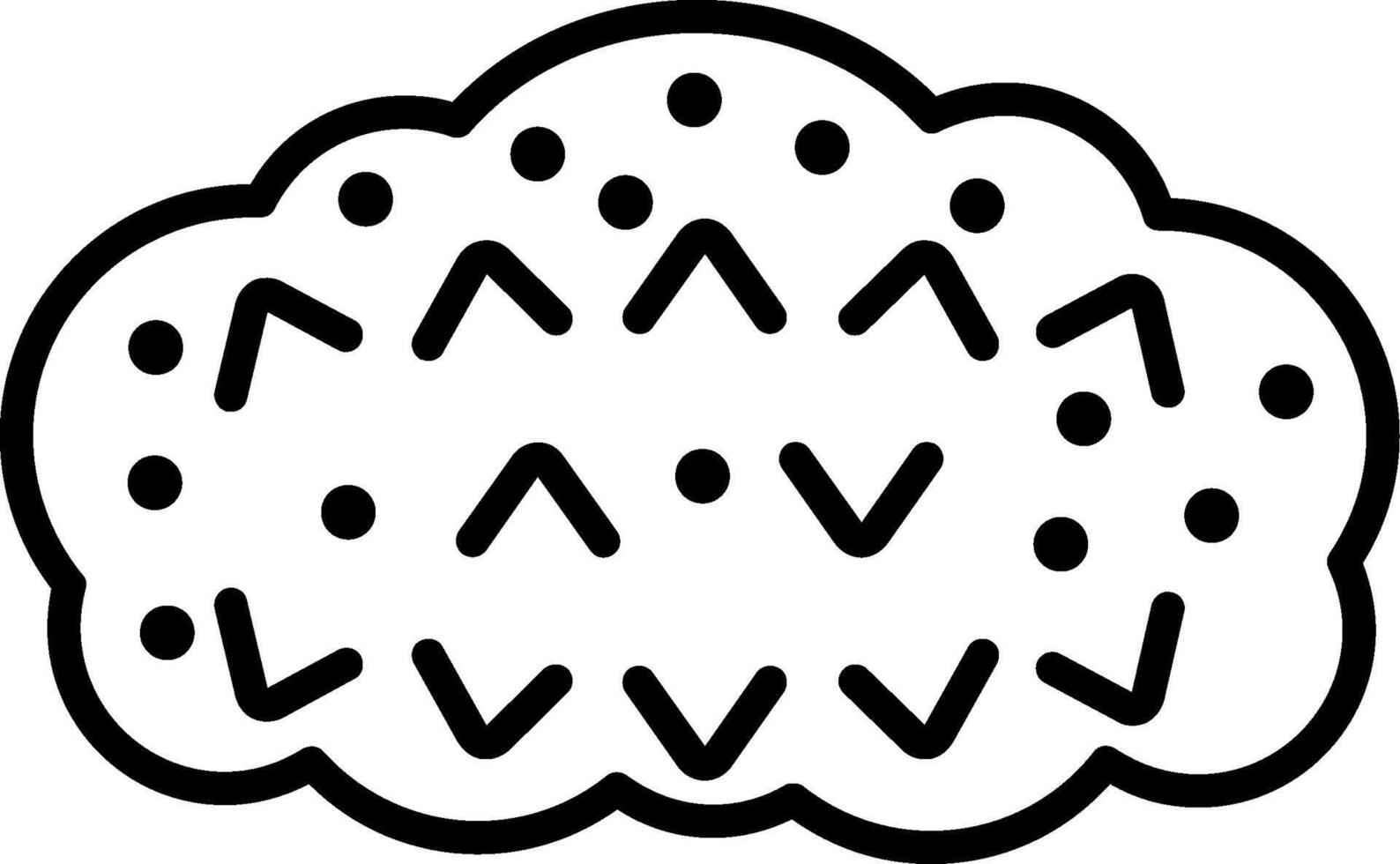Sea Cucumber Line Icon vector