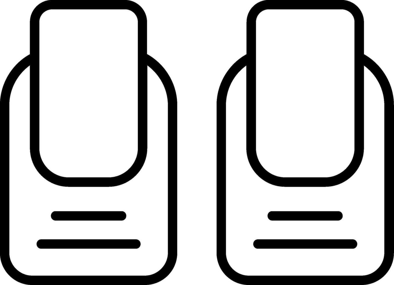 Nail Polish Line Icon vector