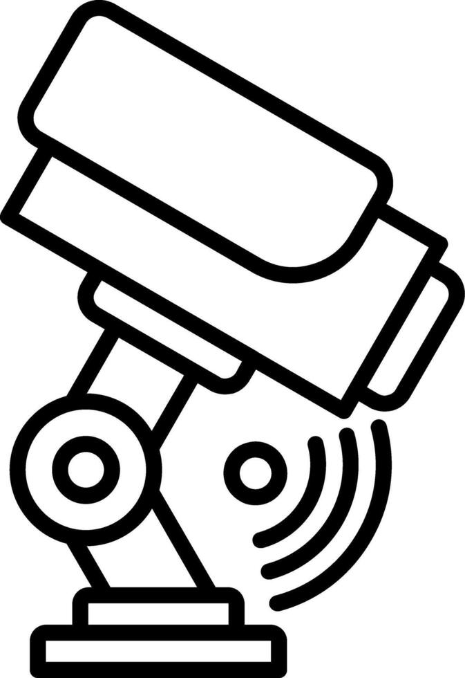 Cctv Line Icon vector