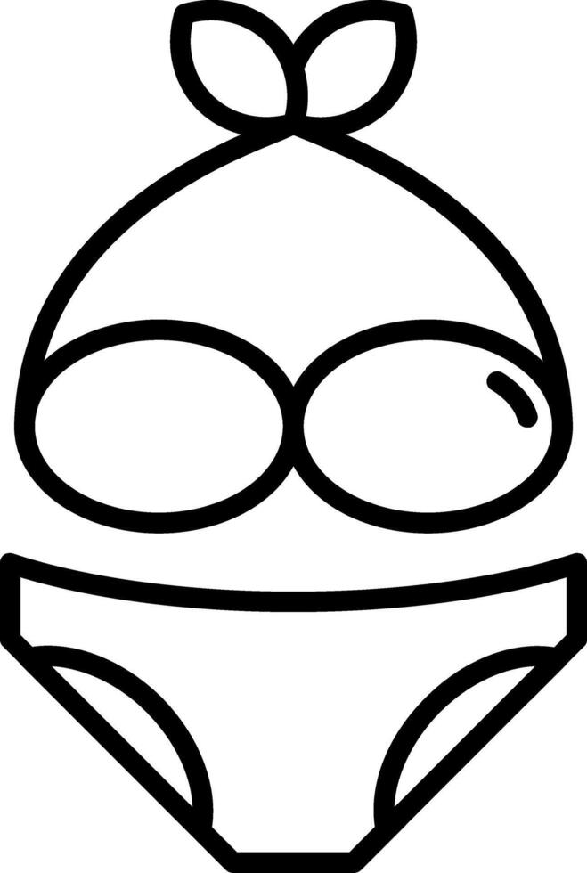 Bikini Line Icon vector