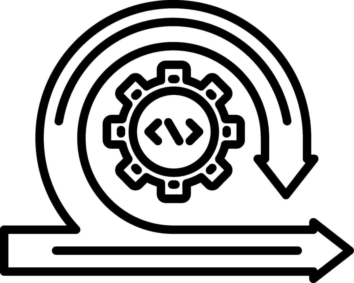 Agile Line Icon vector