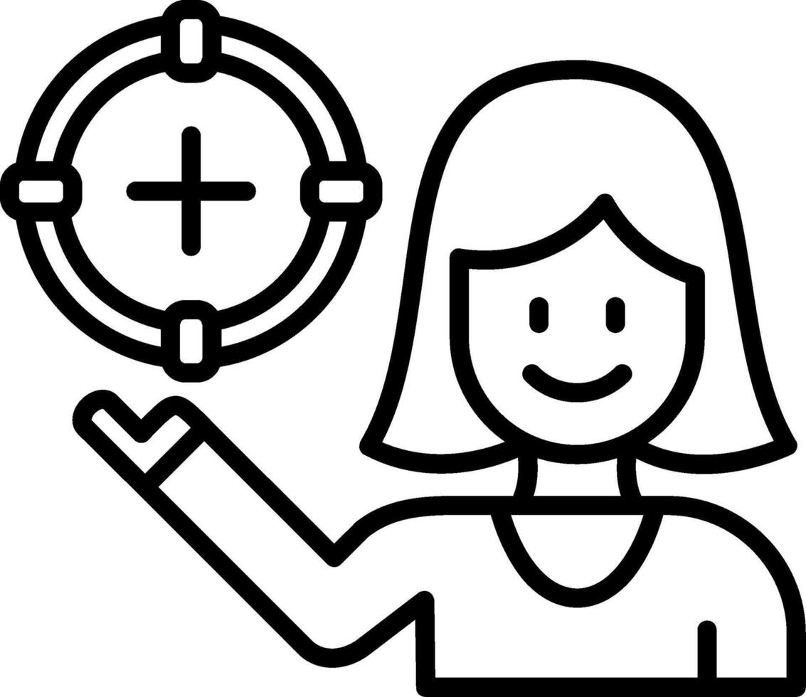 Goals Line Icon vector