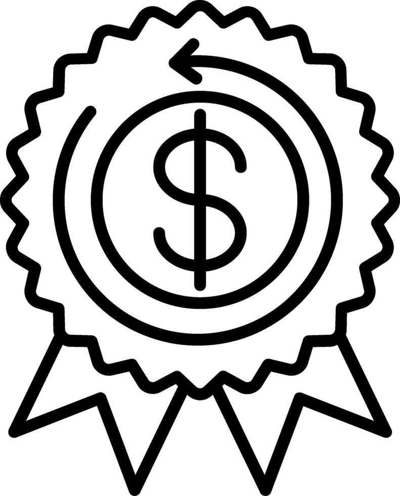 Medal Line Icon vector