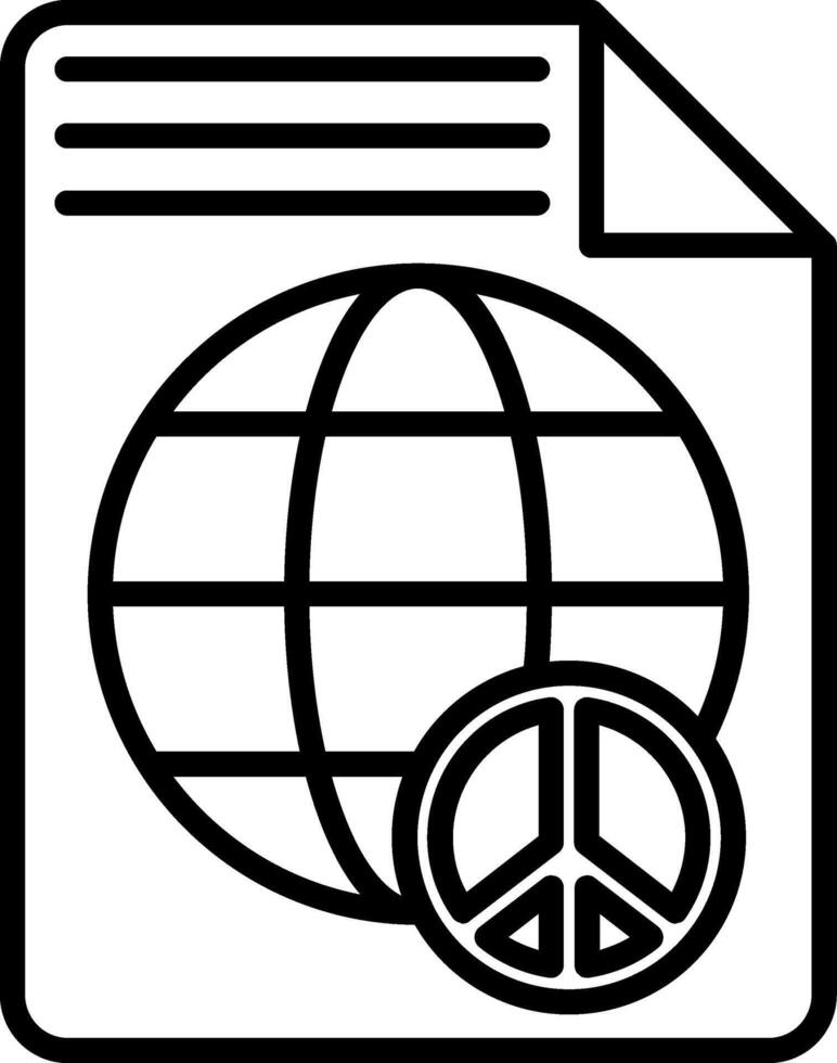 World Grid Line Icon vector