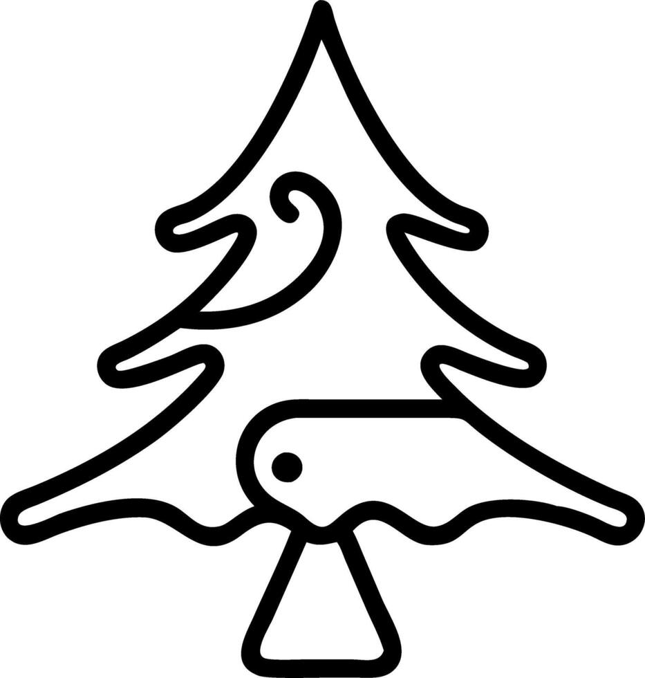 Abstract Christmas Tree vector