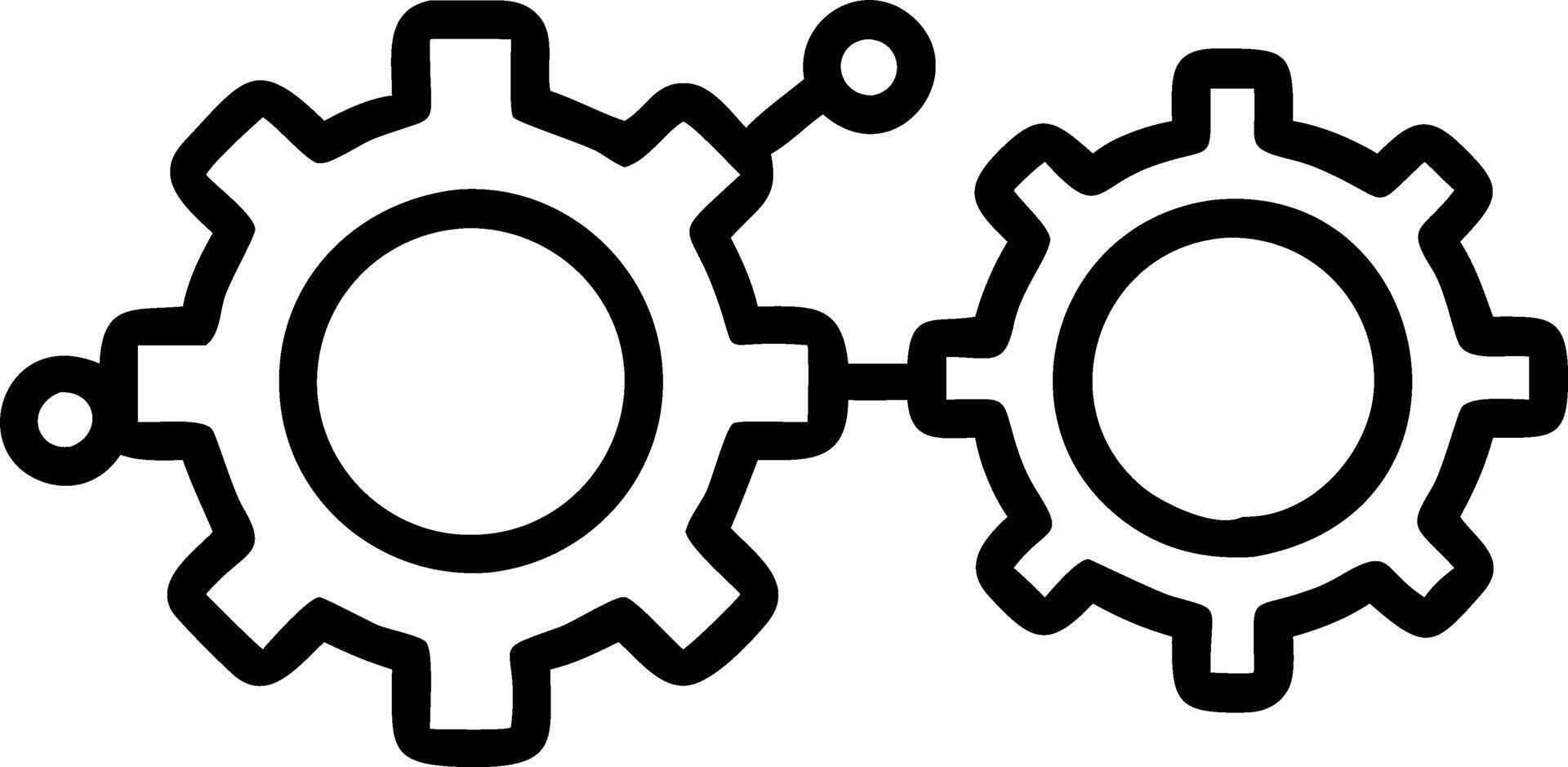 Abstract Gears Interlocking with Bokeh Lights vector
