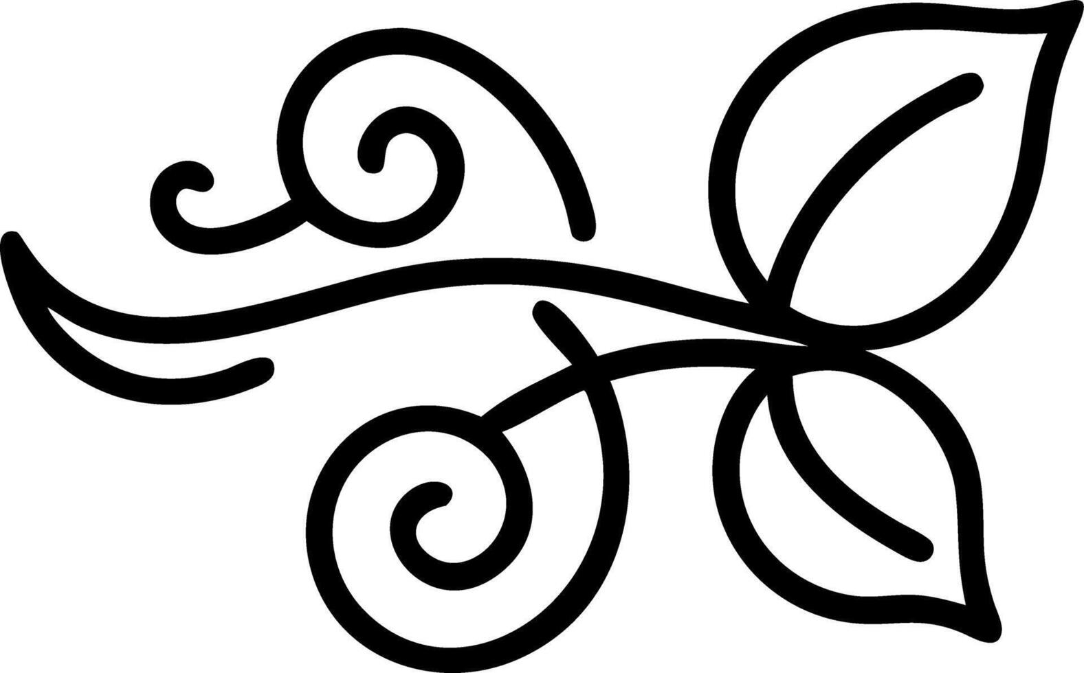 Abstract mint leaves forming a swirling breeze with Cool Fresh text vector