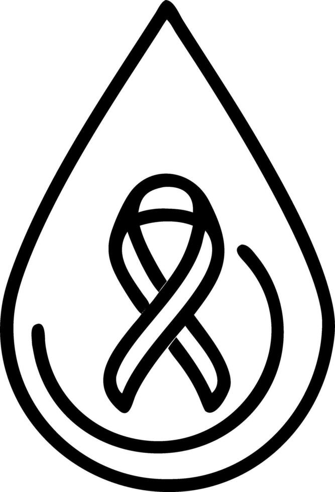 Abstract Red Droplet vector