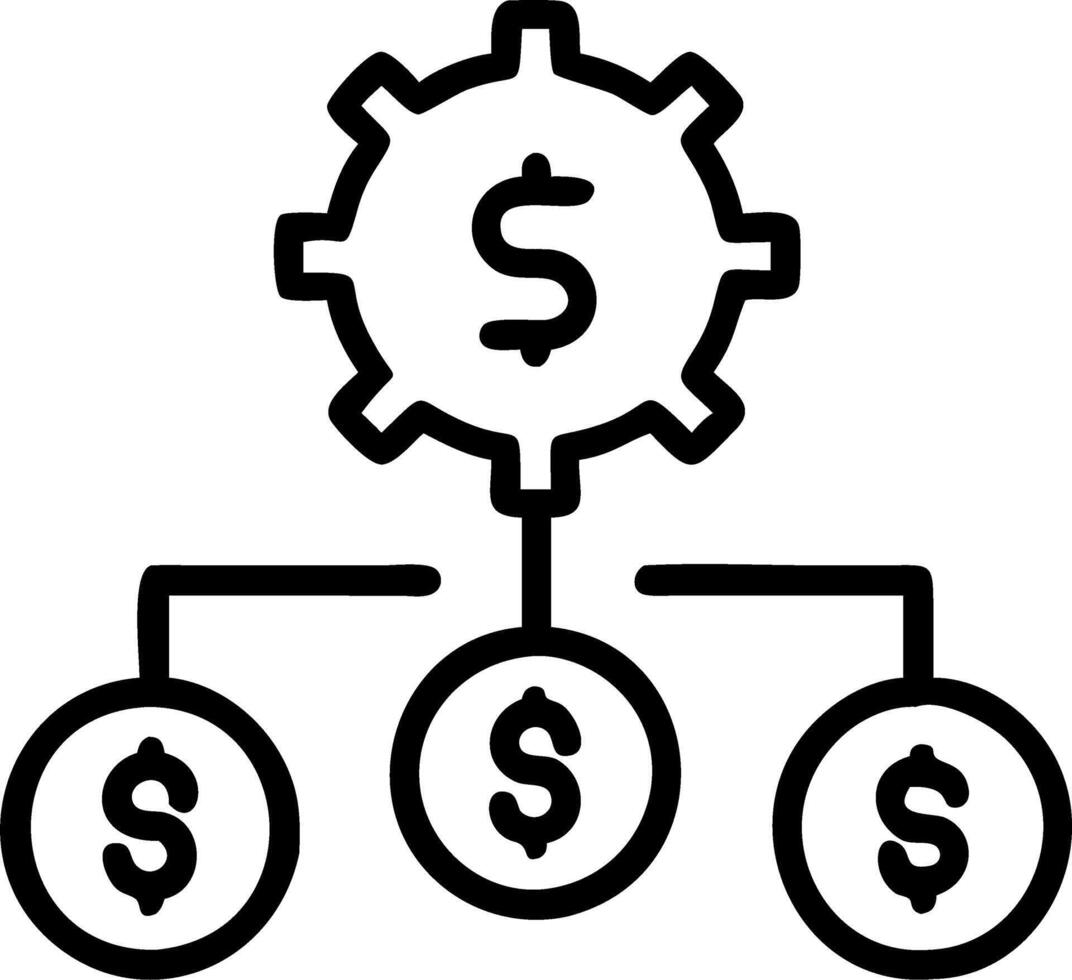 AI Automation and Budget Control vector