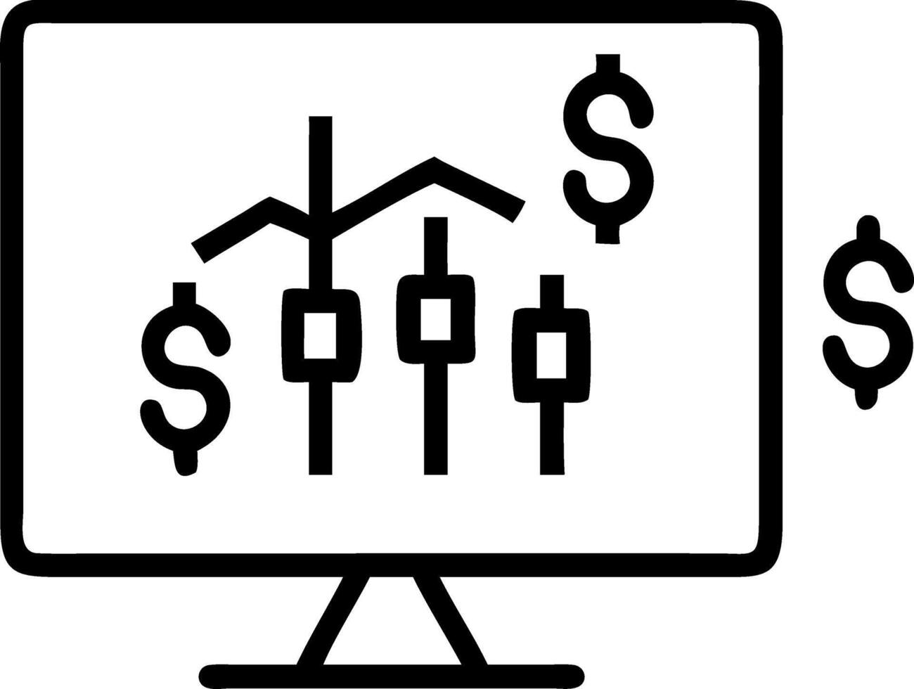 AI Powered Financial Trading Floor Background vector