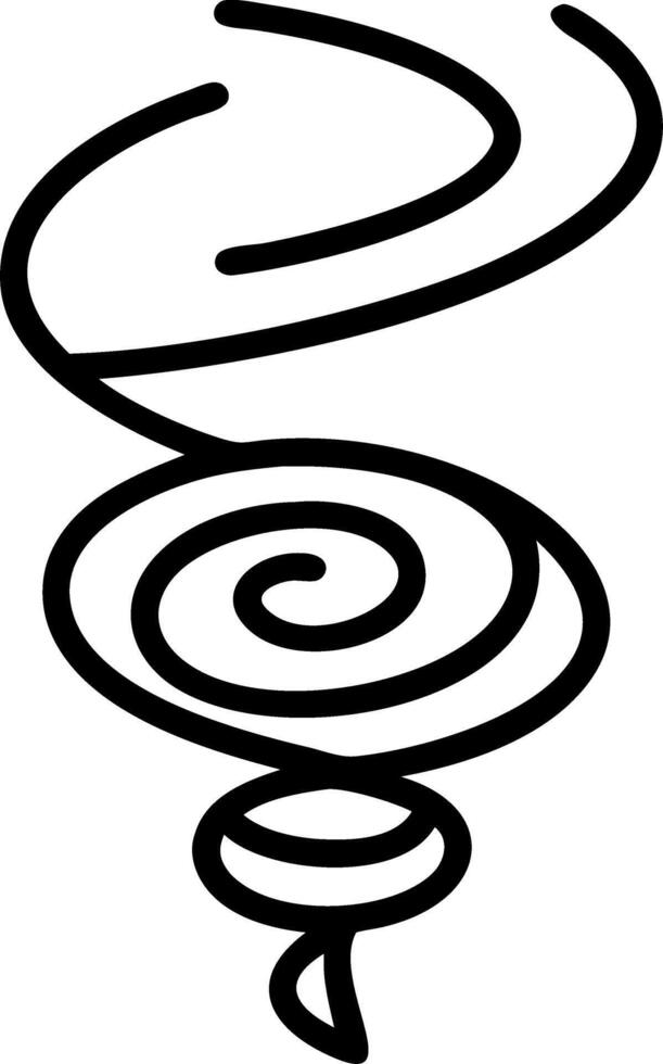 Ascending white spiral vector