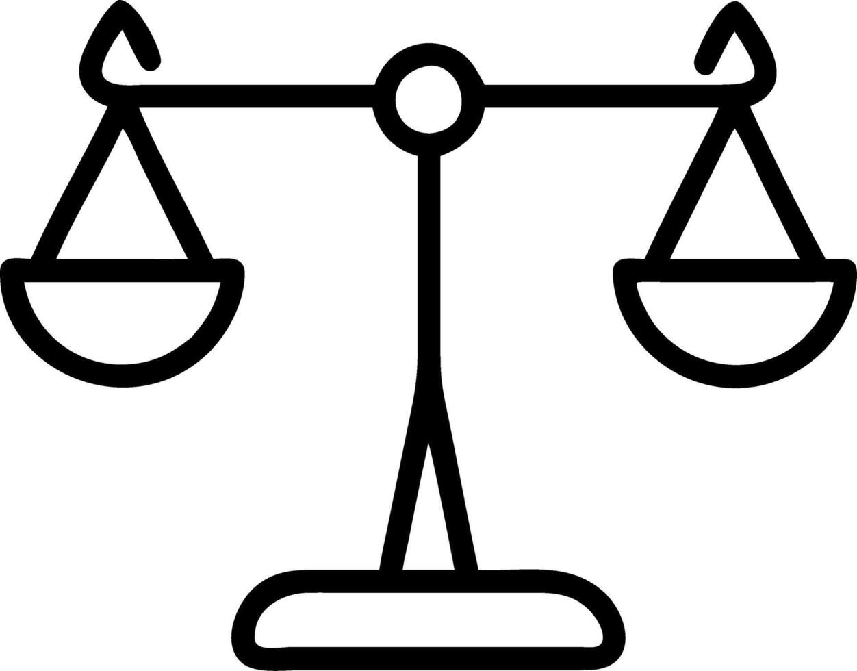 Balance scale outline tiles vector