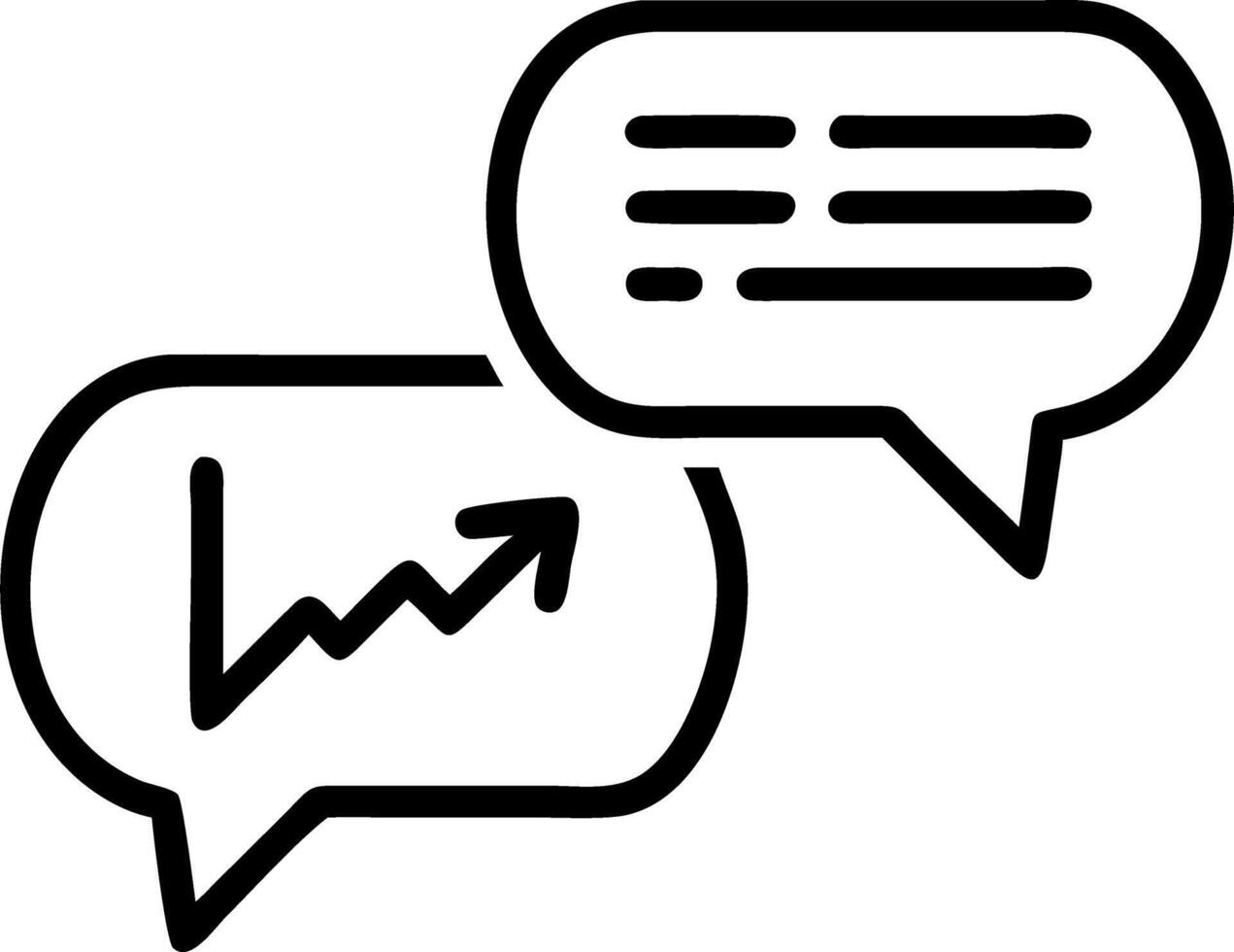 Ascending political speech bubbles vector
