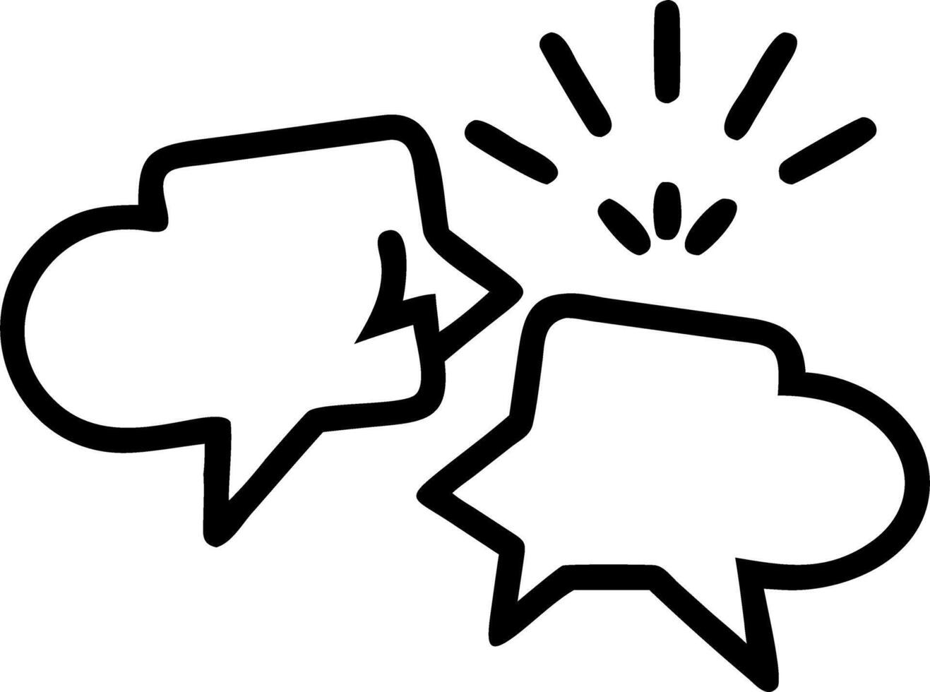 Ascending white speech bubbles vector