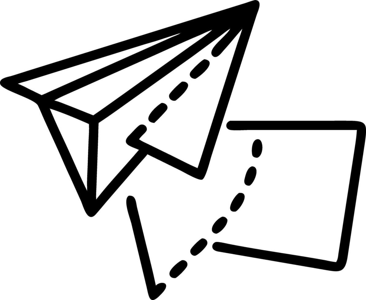 Ballot paper airplane vector
