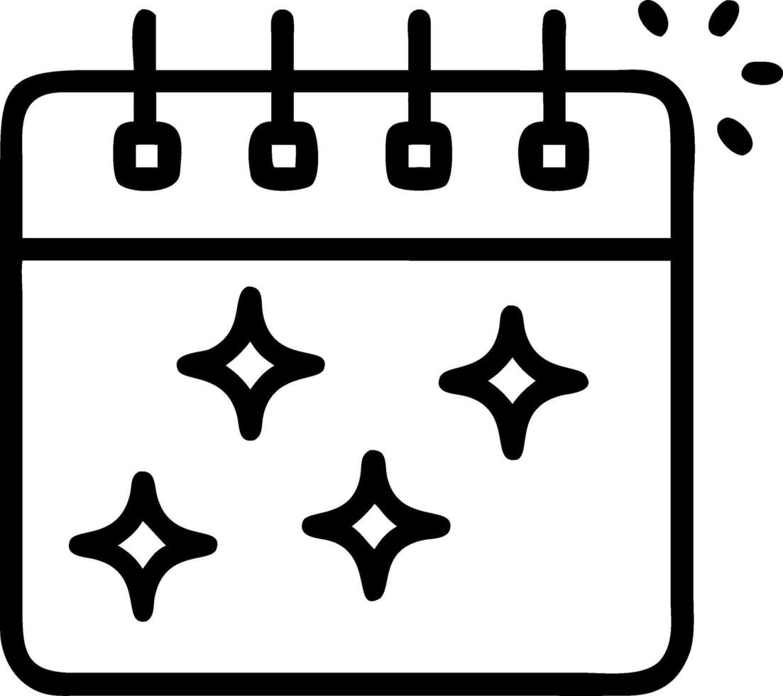 Blurred Lights Calendar vector