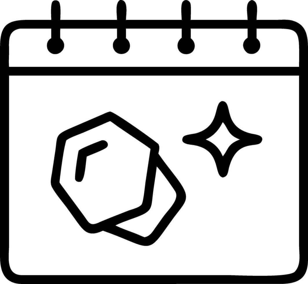 Blurred Pentagons Calendar vector